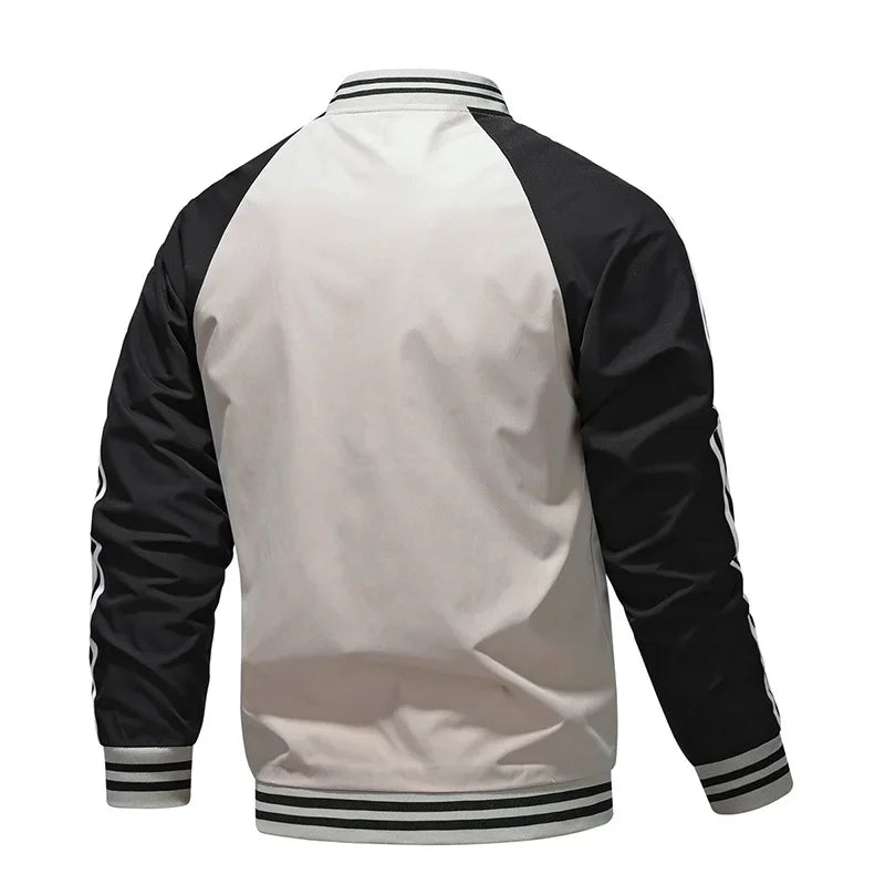 Men s jacket versatile for spring and autumn casual and fashionable style windproof waterproof simple and trendy jacket