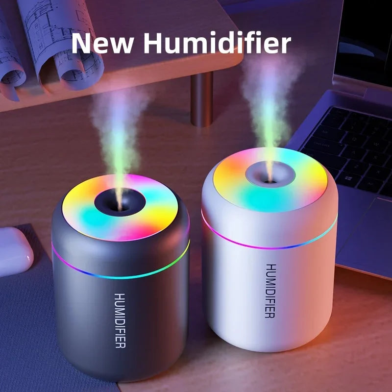 Air Humidifier 180ML Mini USB Electric Aroma Diffuser Essential Oil Purifier Aromatherapy Mist Maker Lights For Car Home Bedroom
