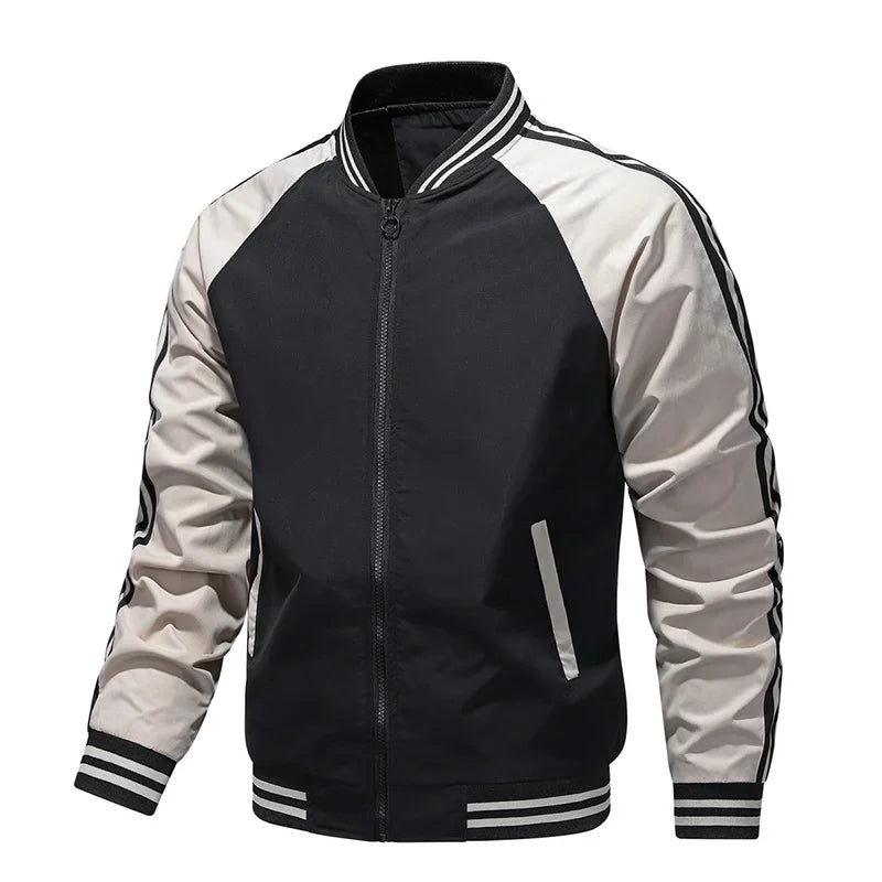 Men s jacket versatile for spring and autumn casual and fashionable style windproof waterproof simple and trendy jacket