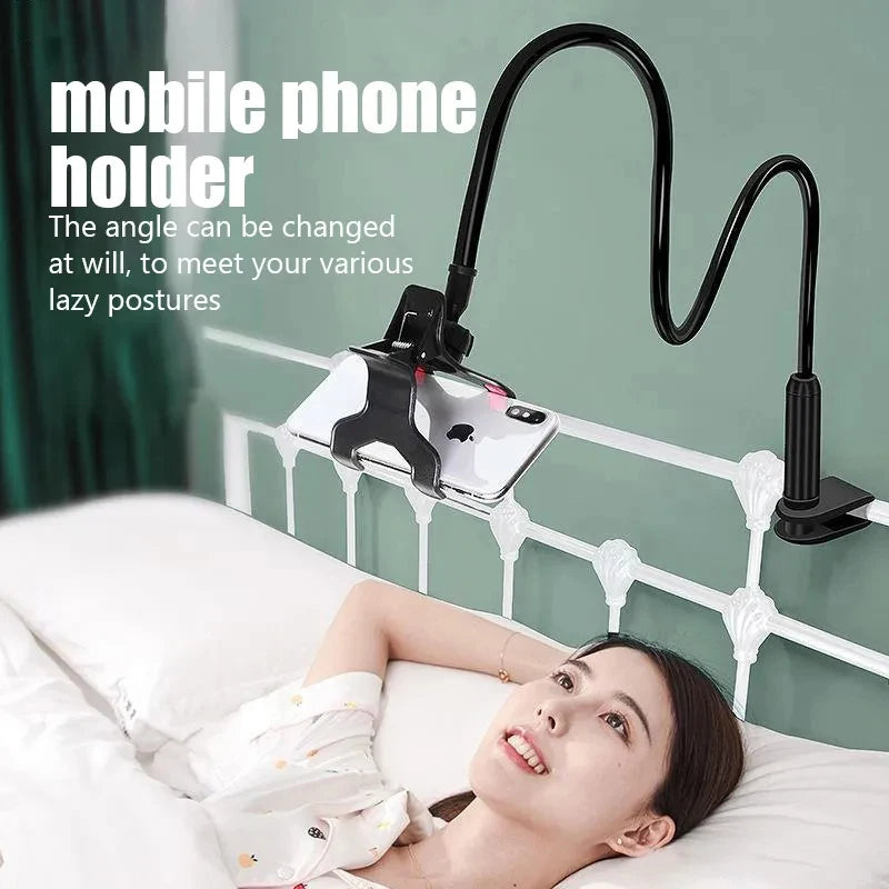 360° Lazy Bed Desktop Bracket Mobile Phone Mount Holder Stand Flexible Clip