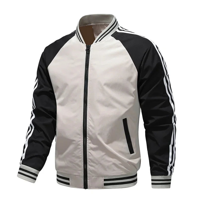 Men s jacket versatile for spring and autumn casual and fashionable style windproof waterproof simple and trendy jacket